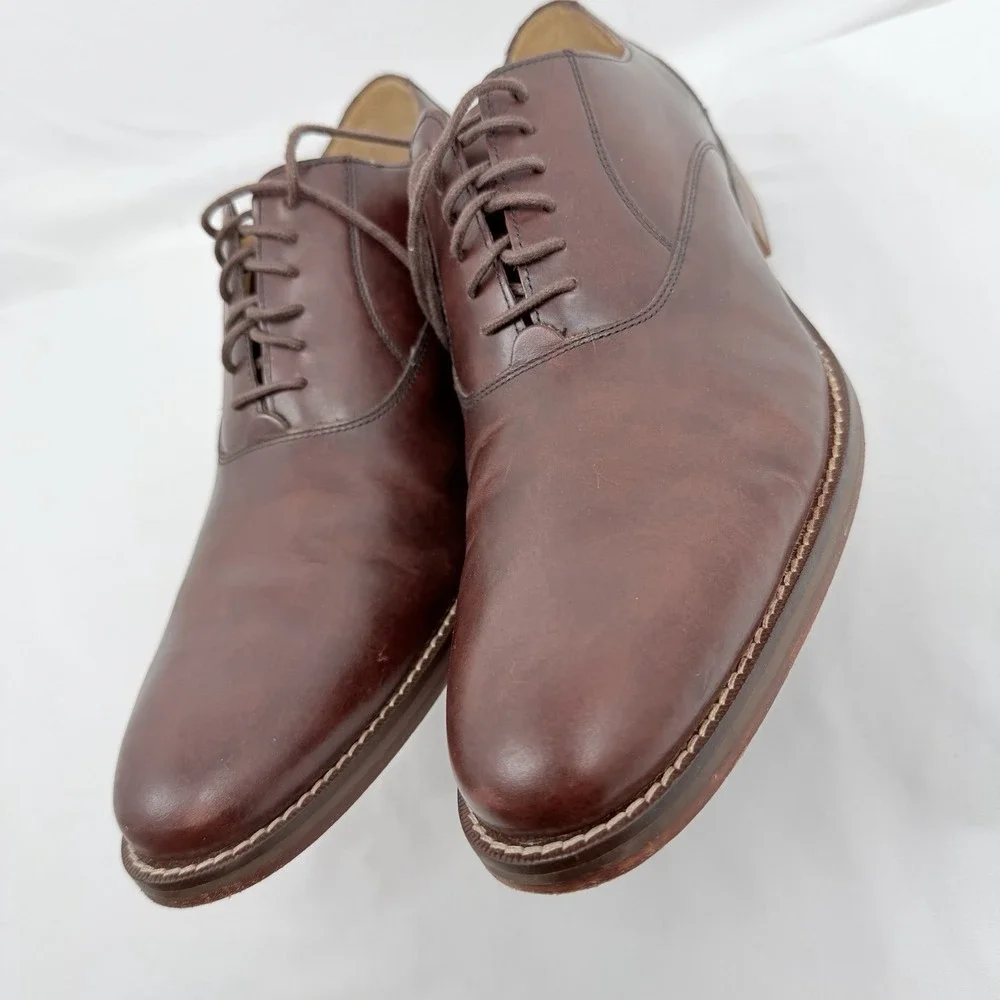 Cole Haan Oxford Men's Dress Shoes Brown Leather  Size 10.5 M